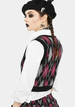 The Grave Girls Sweater Vests Bat To School Sweater Vest