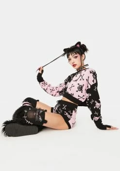 The Grave Girls Jumpsuits & Rompers Furrocious Kitty Lounge Set