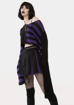 Budget 😉 The Grave 👧 Girls State Of Ruin Cropped Sweater Tops 🥰 8 The Grave Girls State Of Ruin Cropped Sweater Tops