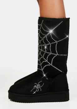 The Grave Girls Got You Trapped Rhinestone Slipper Boots Boots & Booties