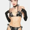 The Grave Girls Darkest Point Bikini Set
