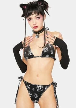 The Grave Girls Darkest Point Bikini Set