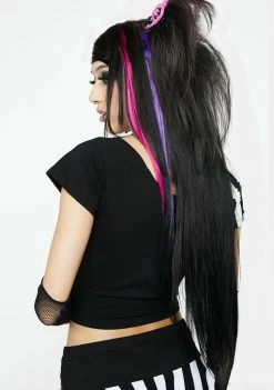 Promo โ๏ธ The Grave ๐ง Girls Dark Drop A Heart Two Tone Top Lace-Up Crop Top ๐ 9 The Grave Girls Dark Drop A Heart Two Tone Top Lace-Up Crop Top