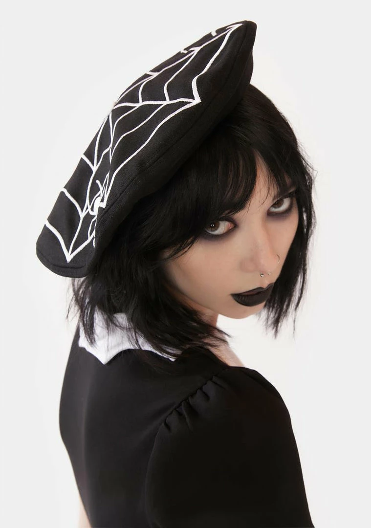 Buy π The Grave π§ Girls An Entanglement Embroidered Beret β€οΈ 5 The Grave Girls An Entanglement Embroidered Beret