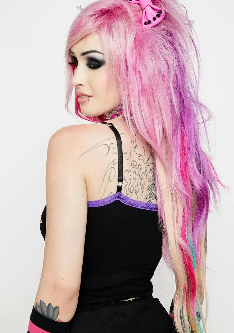 Best Pirce 💯 The Grave 👧 Girls Need Space Lace Cami Graphic Tank Tops 😉 7 The Grave Girls Need Space Lace Cami Graphic Tank Tops