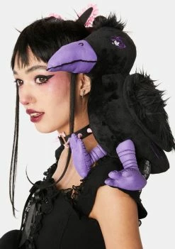 The Grave Girls Feathered Familiar Raven Plushie