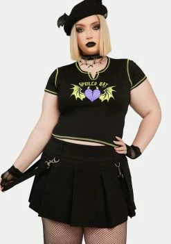 Buy 😀 The Grave 👧 Girls Plus Just Hangin' Pleated 👗 Skirt 🔥 9 The Grave Girls Plus Just Hangin' Pleated Skirt