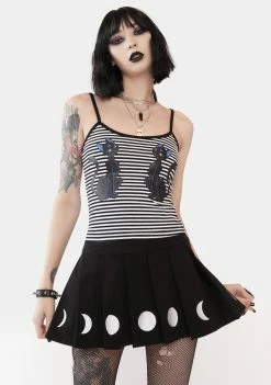 The Grave Girls Lunar Moments Pleated Mini Skirt