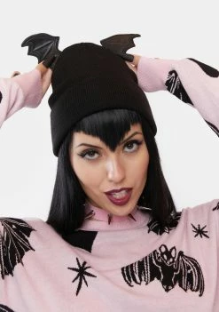 The Grave Girls Hats Wings Of Doom Knit Beanie