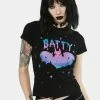 The Grave Girls Feelin' Batty Graphic Tee Tops