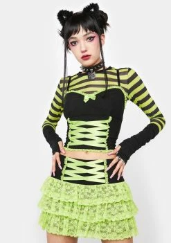 The Grave Girls Acting Envious Mini Skirt