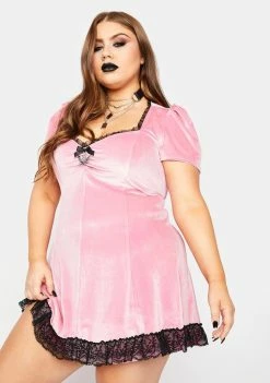 The Grave Girls Dresses Plus Sweeter Than Midnight Velvet Dress