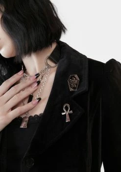 The Grave Girls Totally Charmed Enamel Pins