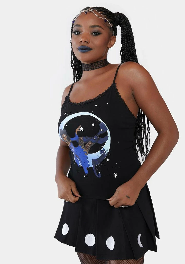 Deals ๐ The Grave ๐ง Girls Celestial Soul Graphic Tank โญ 4 The Grave Girls Celestial Soul Graphic Tank
