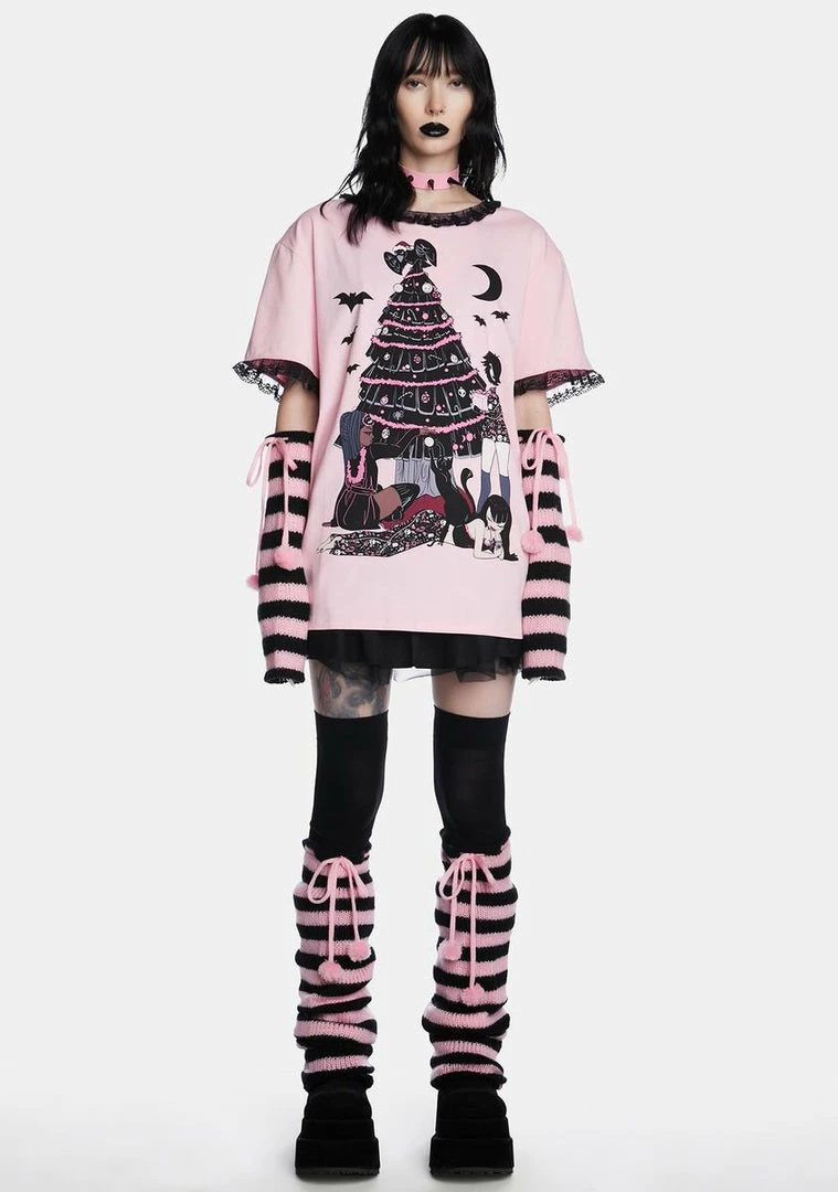 Wholesale ๐ฅ The Grave ๐ง Girls Pity Me Tonight Striped Arm And Leg Warmer Set ๐ 5 The Grave Girls Pity Me Tonight Striped Arm And Leg Warmer Set