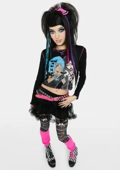 The Grave Girls Long Sleeves Aerial Shot Graphic Tee