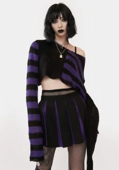 The Grave Girls State Of Ruin Cropped Sweater Tops