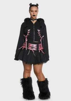 The Grave Girls Plus Sweet Bloodline Zip-Up Hoodie