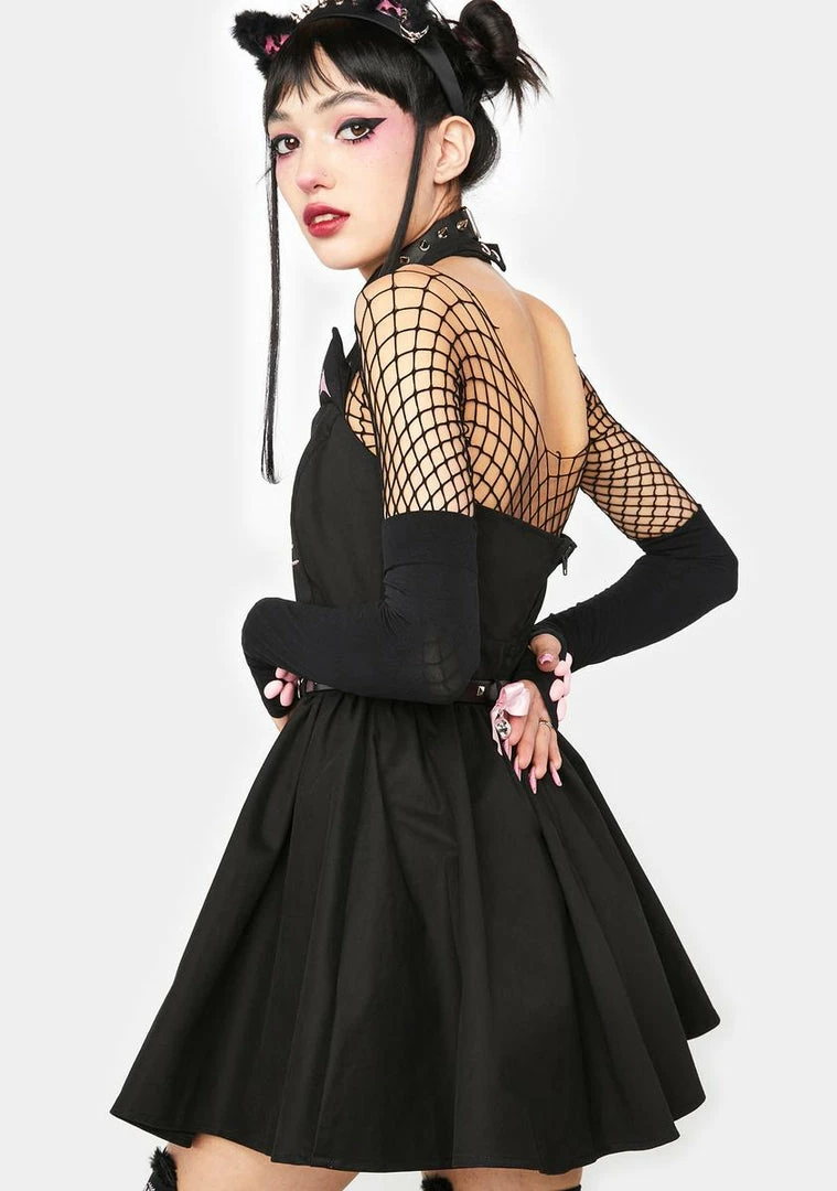 Coupon ๐ The Grave ๐ง Girls Here Kitty Mini ๐ Dress ๐ฅฐ 7 The Grave Girls Here Kitty Mini Dress