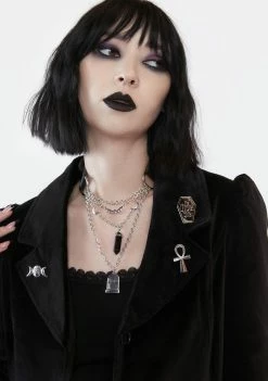 The Grave Girls Totally Charmed Enamel Pins