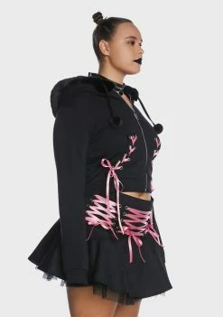 The Grave Girls Plus Sweet Bloodline Zip-Up Hoodie