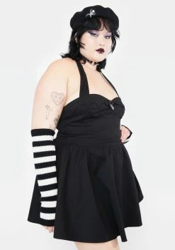 The Grave Girls Plus Bathed In Moonlight Halter Dress