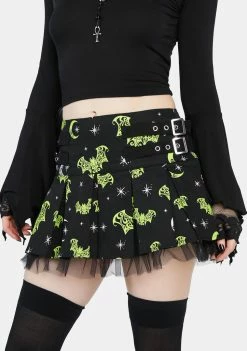 The Grave Girls Nocturnal Behavior Pleated Skirt