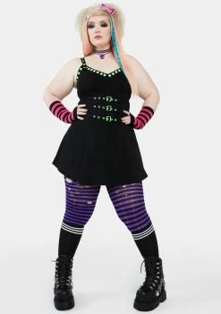 The Grave Girls Plus What's Your Status Mini Dress