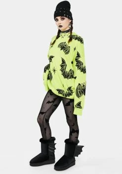 Flash Sale ⌛ The Grave 👧 Girls Love At First Bite Mesh Leggings 🔔 8 The Grave Girls Love At First Bite Mesh Leggings