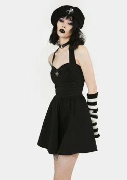 The Grave Girls Casual Dresses Bathed In Moonlight Halter Dress