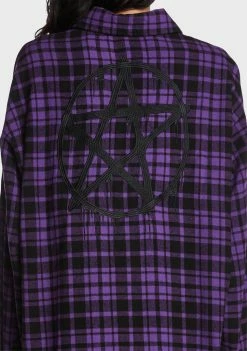 The Grave Girls Cult Details Plaid Shirt