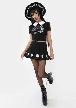 Deals ❤️ The Grave 👧 Girls Return To Coffin Graphic Tee 🌟 8 The Grave Girls Return To Coffin Graphic Tee