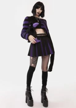 The Grave Girls State Of Ruin Cropped Sweater Tops