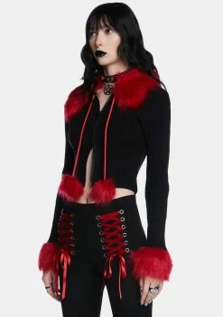 The Grave Girls Knit Cardigans Imaginary Joy Cropped Cardigan