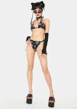 The Grave Girls Darkest Point Bikini Set