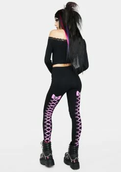 The Grave Girls Who's Your Crush Graphic Leggings