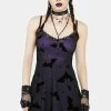 The Grave Girls Slip Dress Bat Vibes Only Mini Dress