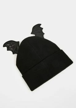The Grave Girls Hats Wings Of Doom Knit Beanie
