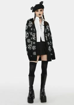 The Grave Girls Knit Cardigans Darkest Point Oversized Cardigan