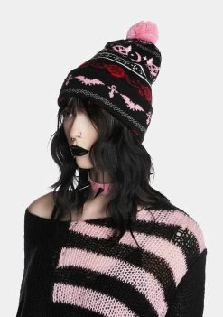 The Grave Girls Beanies Season Of The Ghouls Intarsia Beanie