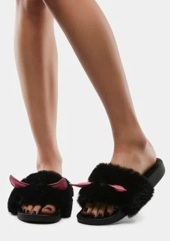 The Grave Girls Sweet Sinner Furry Slides