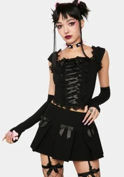 The Grave Girls Join The Dark Side Mini Skirt Pleated Skirt