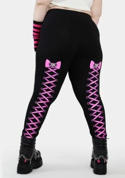 The Grave Girls Bottoms Plus Who's Your Crush Graphic Leggings