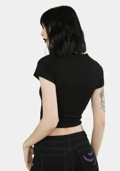 Budget ๐ฅฐ The Grave ๐ง Girls Tops Wish On A Blood Moon Graphic Tee ๐งจ 9 The Grave Girls Tops Wish On A Blood Moon Graphic Tee