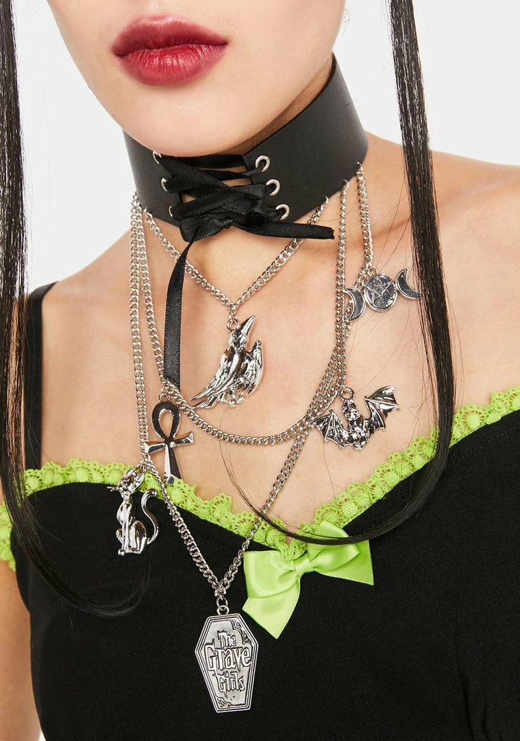 Best deal 👍 The Grave 👧 Girls Charms & Pendant Necklaces Take It To The Grave Choker Necklace 🛒 2 The Grave Girls Charms & Pendant Necklaces Take It To The Grave Choker Necklace