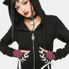 The Grave Girls Lace-Up Sweatshirts Fur Real Kitty Ear Hoodie