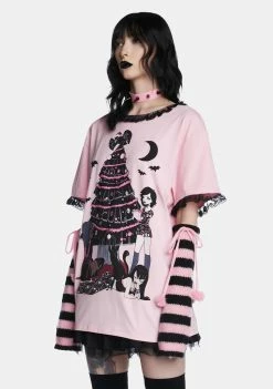 The Grave Girls Graphic T-Shirt Merry Gothmas Graphic Tee