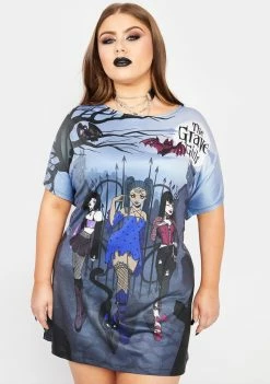 The Grave Girls Plus Best Witches Oversized Graphic Tee Graphic T-Shirt