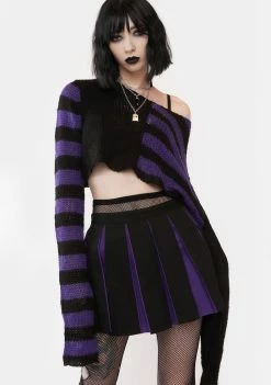The Grave Girls State Of Ruin Pleated Mini Skirt Pleated Skirt