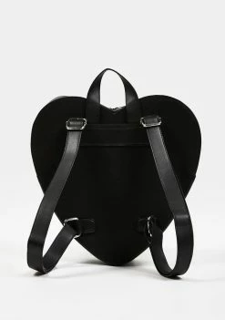 The Grave Girls Kiss Of Darkness Heart Backpack